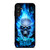 BIKER SKULL FLAMING BLUE Samsung Galaxy A14 5G Case Cover