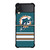 MIAMI DOLPHINS NFL ICON 2 Samsung Galaxy Z Flip 3 5G Case Cover