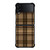 PLAID BROWN 1 Samsung Galaxy Z Flip 4 5G Case Cover