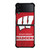 WISCONSIN BADGERS 3 Samsung Galaxy Z Flip 4 5G Case Cover