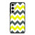 CHEVRON PATTERN YELLOW AND GREY Samsung Galaxy S24 Case Cover