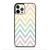 CHEVRON PATTERN RAINBOW COLOR iPhone 12 Pro Case Cover