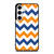 RILEY BLAKE ORANGE AND BLUE STRIPE Samsung Galaxy S24 Case Cover