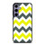 CHEVRON PATTERN YELLOW AND GREY Samsung Galaxy S24 Plus Case Cover