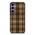 PLAID BROWN 1 Samsung Galaxy S24 Plus Case Cover