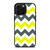 CHEVRON PATTERN YELLOW AND GREY iPhone 16 Pro Max Case Cover