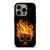 BIKER SKULL FLAMING iPhone 16 Pro Case Cover