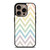 CHEVRON PATTERN RAINBOW COLOR iPhone 16 Pro Case Cover