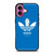 ADIDAS GIRLY BLUE iPhone 16 Plus Case Cover