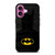 BATMAN SUPERHERO LOGO iPhone 16 Plus Case Cover