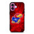 KANSAS JAYHAWKS LOGO iPhone 16 Plus Case Cover