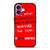 MANCHESTER UNITED I AM UNITED iPhone 16 Plus Case Cover