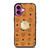 MCM WORLD WIDE BROWN LEATHER 2 iPhone 16 Plus Case Cover