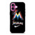 MIAMI MARLINS LOGO iPhone 16 Plus Case Cover