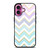 OMBRE PASTEL CHEVRON PATTERN iPhone 16 Plus Case Cover