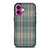 PLAID GREY iPhone 16 Plus Case Cover