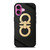 SALVATORE FERRAGAMO GOLD LOGO iPhone 16 Plus Case Cover