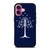 TREE OF GONDOR MARBLE LOGO iPhone 16 Plus Case Cover
