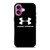 UNDER ARMOUR BLACK iPhone 16 Plus Case Cover