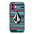 VOLCOM STRIPE LOGO iPhone 16 Plus Case Cover