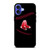 BOSTON RED SOX BLACK LOGO iPhone 16 Case Cover