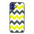 CHEVRON PATTERN YELLOW AND GREY iPhone 16 Case Cover