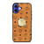 MCM WORLD WIDE BROWN LEATHER 2 iPhone 16 Case Cover