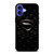 SUPERMAN BLACK LOGO iPhone 16 Case Cover