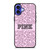 VICTORIA'S SECRET PINK LOGO PATTERN iPhone 16 Case Cover