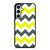 CHEVRON PATTERN YELLOW AND GREY Samsung Galaxy S23 FE Case Cover
