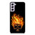 BIKER SKULL FLAMING Samsung Galaxy S21 FE Case Cover