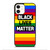 BLACK LIVES MATTER RAINBOW iPhone 12 Case Cover