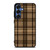 PLAID BROWN 1 Samsung Galaxy S25 Case Cover