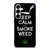 KEEP CALM AND SMOKE WEED 1 Samsung Galaxy S25 Plus Case Cover