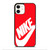 NIKE RED iPhone 12 Case Cover NIKE RED iPhone 12 Case Cover