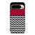 COLOR BLOCK DARK RED CHEVRON Google Pixel 9 Pro Case Cover