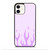 PURPLE FLAME iPhone 12 Case Cover