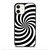 SPIRAL BLACK iPhone 12 Case Cover