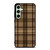 PLAID BROWN 1 Samsung Galaxy S24 FE Case Cover