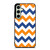 RILEY BLAKE ORANGE AND BLUE STRIPE Samsung Galaxy S24 FE Case Cover