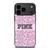 VICTORIA'S SECRET PINK LOGO PATTERN iPhone 17 Pro Max Case Cover