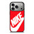 NIKE RED iPhone 17 Pro Case Cover