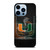 MIAMI HURRICANES UM 1 iPhone 13 Pro Max Case Cover
