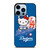 LA DODGERS HELLO KITTY 2 iPhone 13 Pro Max Case Cover