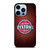 DETROIT PISTONS WOODEN LOGO iPhone 13 Pro Max Case Cover