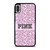 VICTORIA'S SECRET PINK LOGO PATTERN iPhone X / XS Case Cover