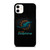 MIAMI DOLPHINS NFL ICON 3 iPhone 11 Case Cover