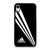 ADIDAS STRIPE BLACK iPhone XR Case Cover