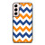 RILEY BLAKE ORANGE AND BLUE STRIPE Samsung Galaxy S22 Plus Case Cover