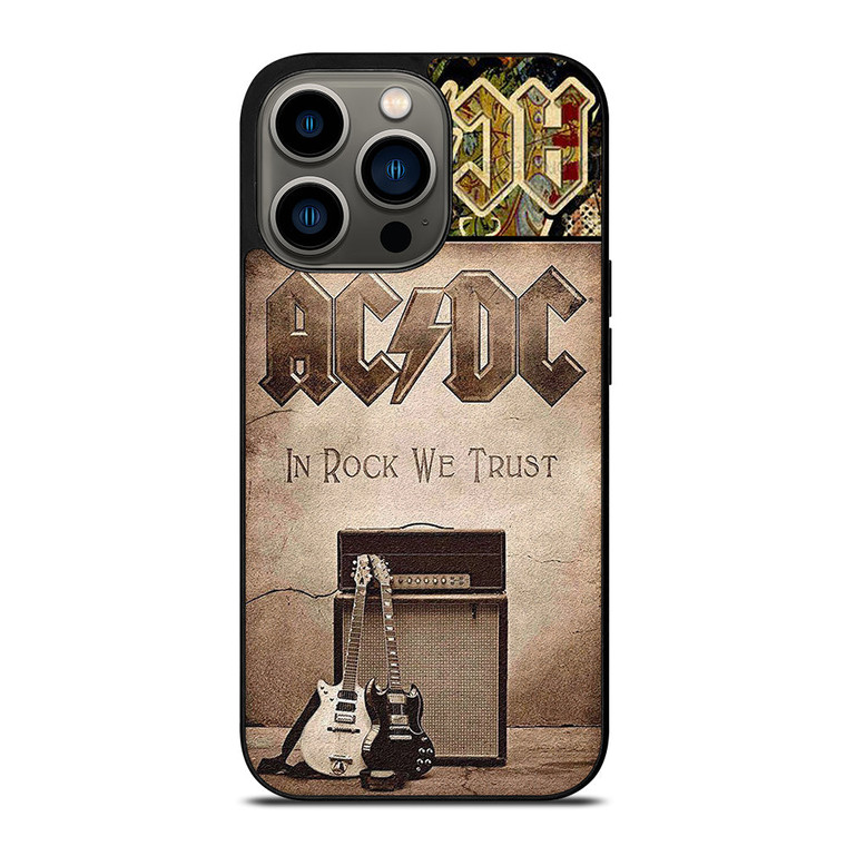 ACDC ROCK WE TRUST iPhone 13 Pro Case Cover